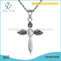 Hot selling stainless steel mens silver cross pendants jewelry